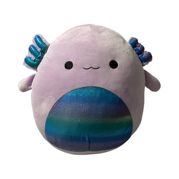 Squishmallow ARCHIE Axolotl Purple Holographic Gills Belly - Picture 1 of 4